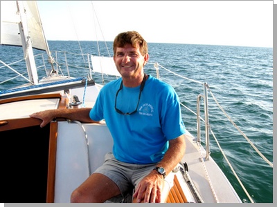 Ed Hartung, Captain of Zig Zag, Spice Sailing Charters and Sunset Cruises