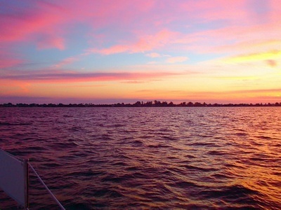 Awesome Sunset as seen on  Zig Zag Sailboat Sunset Cruise